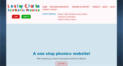 Desktop Screenshot of lesleyclarkesyntheticphonics.co.uk